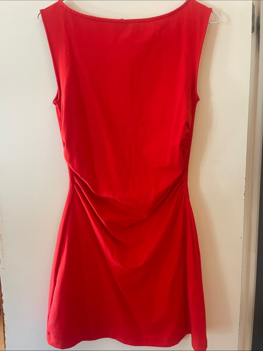 Sleeveless Bodycon Mini Dress in Bright Red - Picture 5 of 6